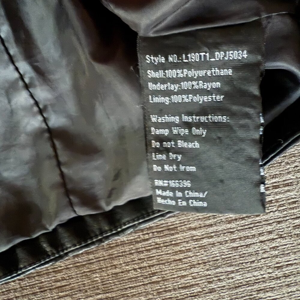 Lulus Black Vegan Leather Moto Jacket - Picture 10 of 14